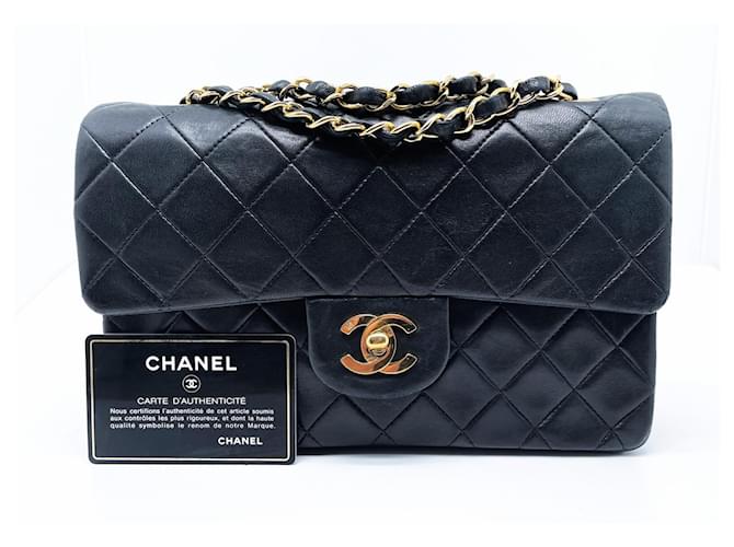 Timeless Mini bolsa Chanel Preto Couro  ref.833277