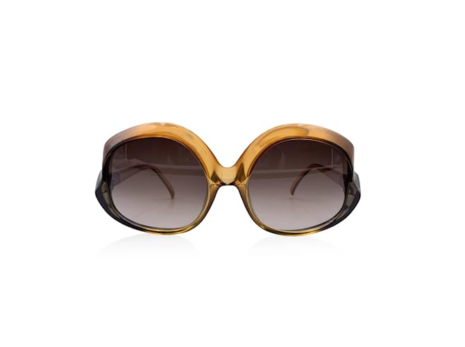 Christian Dior Vintage Naranja Acetato Oversize 2143 Lentes de sol 55/15  ref.833304