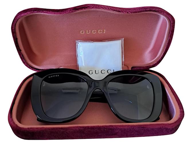 Gucci 0327S Acrylique Noir  ref.831601