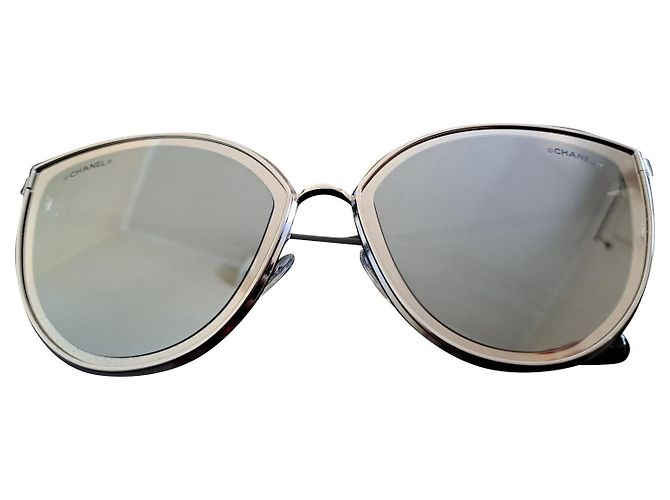 Chanel 4222 Sunglasses Silver Mirrored Silvery