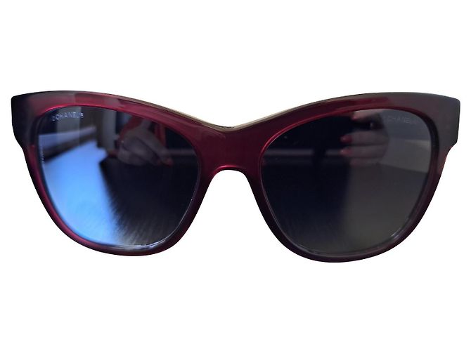 Chanel 5380 Sunglasses Dark Red