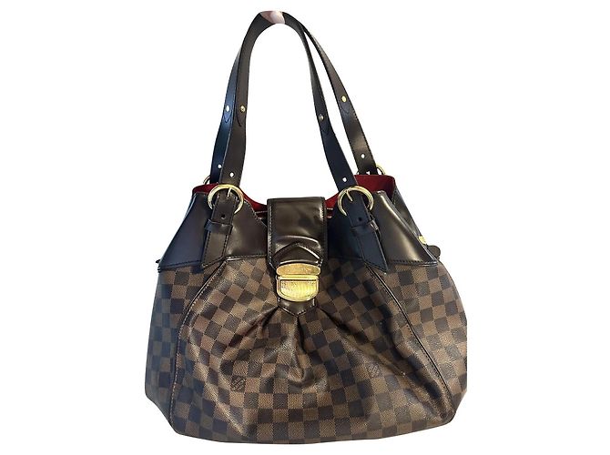 Bolsa Louis Vuitton Sistina em couro marrom