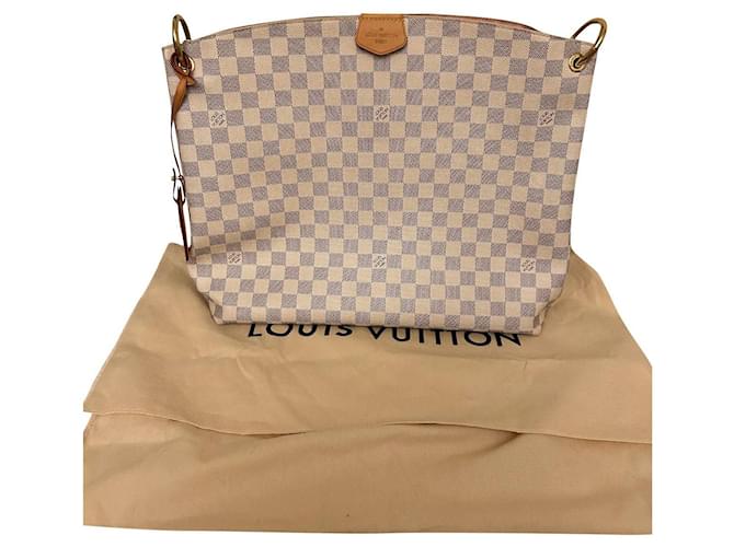 Louis Vuitton Graceful Fora de branco Lona  ref.832709
