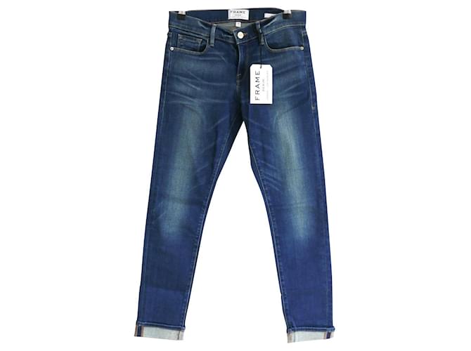 Frame Denim Le Garcon jeans Blue  ref.833226