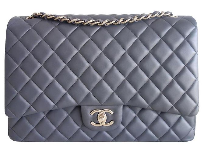 Timeless Chanel Classic graue Tasche