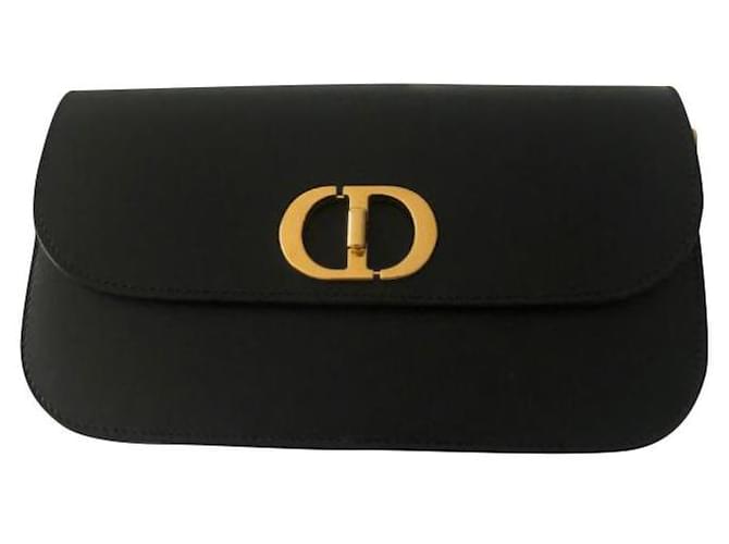Christian Dior Sac 30 Montaigne Avenue Black Leather  ref.833256