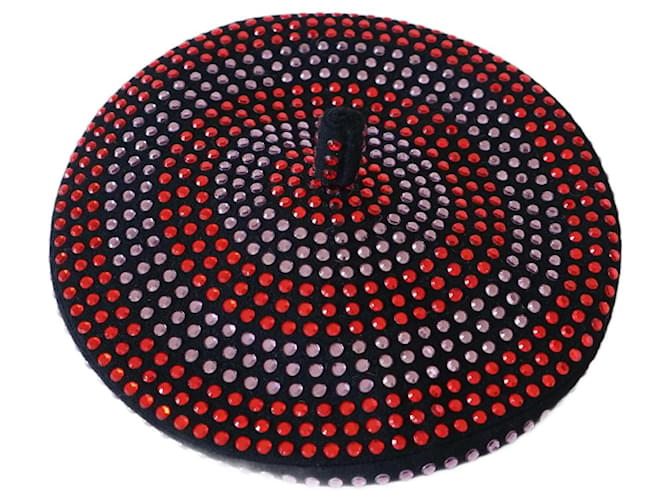 Sonia Rykiel Spring 2009 fashion show beret Black Multiple colors Wool  ref.833273