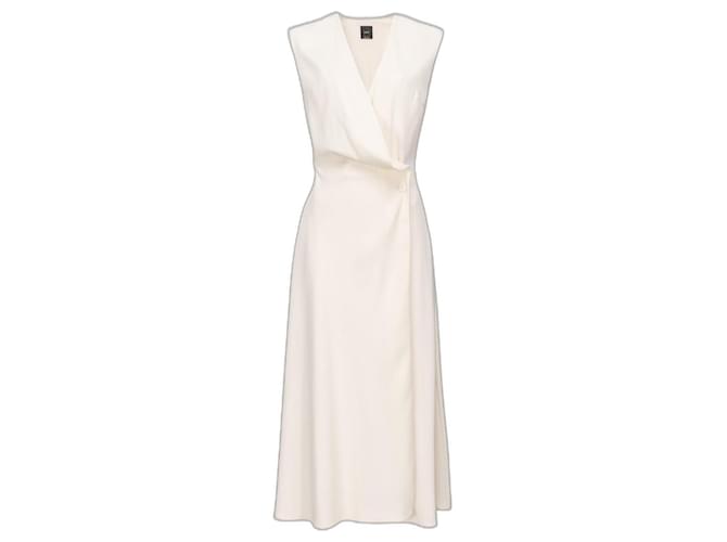 Pinko Dresses White Polyester Elastane  ref.833317