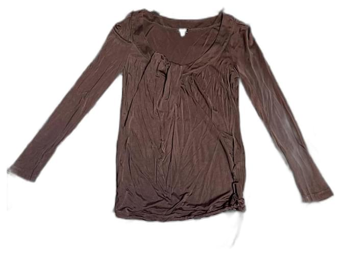 Versace Jeans Couture Tops Brown Viscose  ref.833375