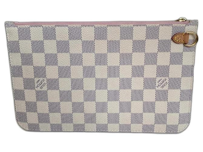 Louis Vuitton Clutch-Taschen Weiß Leinwand  ref.833389