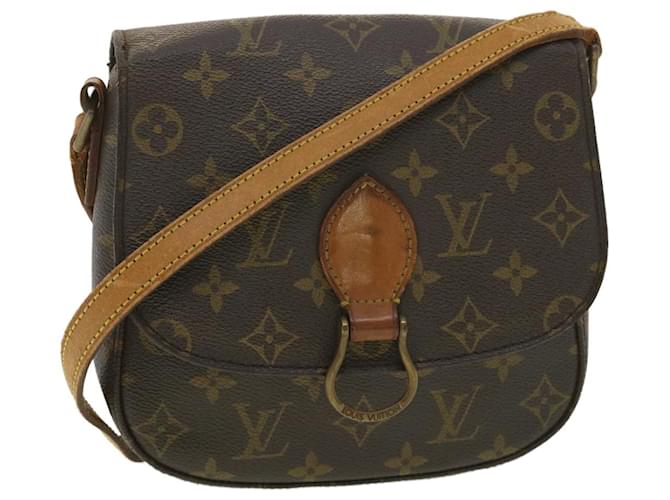 LOUIS VUITTON Monogram Saint Cloud MM Shoulder Bag M51243 LV Auth