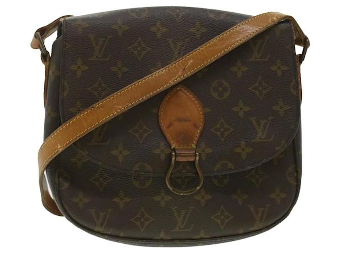 LOUIS VUITTON Monogram Saint Cloud GM bolsa de ombro M51242 Autenticação de LV 37165 Monograma Lona  ref.833436