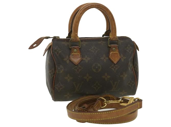 LOUIS VUITTON Monogram Mini Speedy Bandouliere Japon 88 HandBag