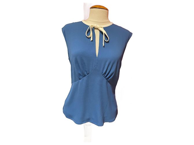 Top blu Agnès b. Taglia 40