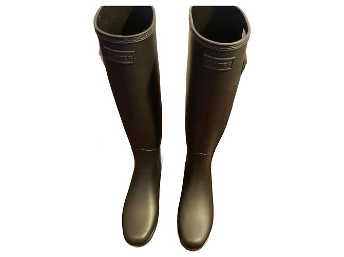 Hunter Boots Black Rubber