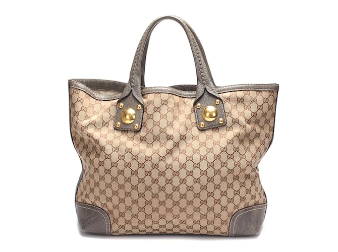 Gucci GG Canvas Sunset Tote Bag 232954 Brown Cloth  ref.834481