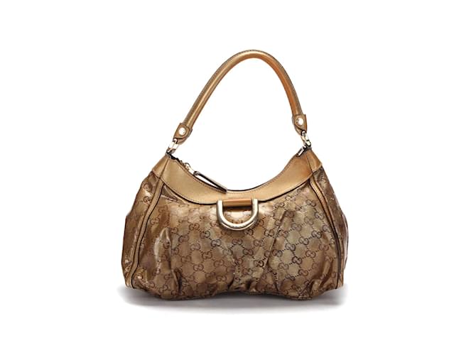 Gucci GG Imprime Abbey D-Ring Shoulder Bag 190525 Brown Cloth  ref.834720