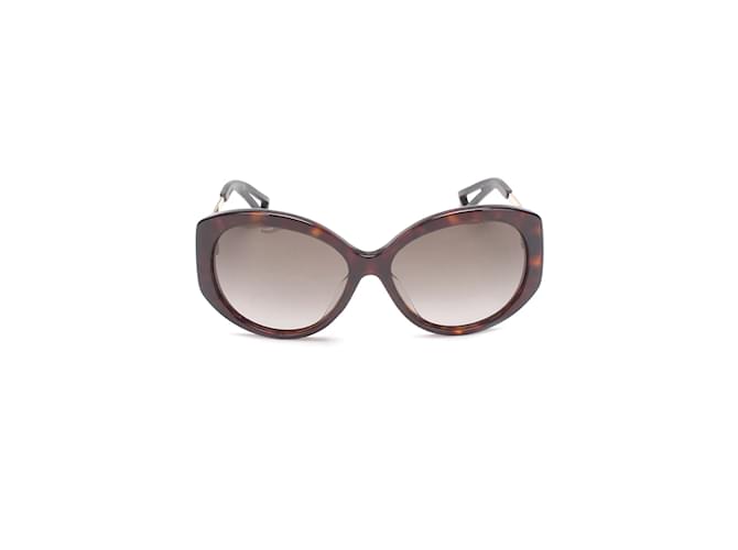 Dior Übergroße getönte Sonnenbrille aus Kunststoff in gutem Zustand Schwarz  ref.834746