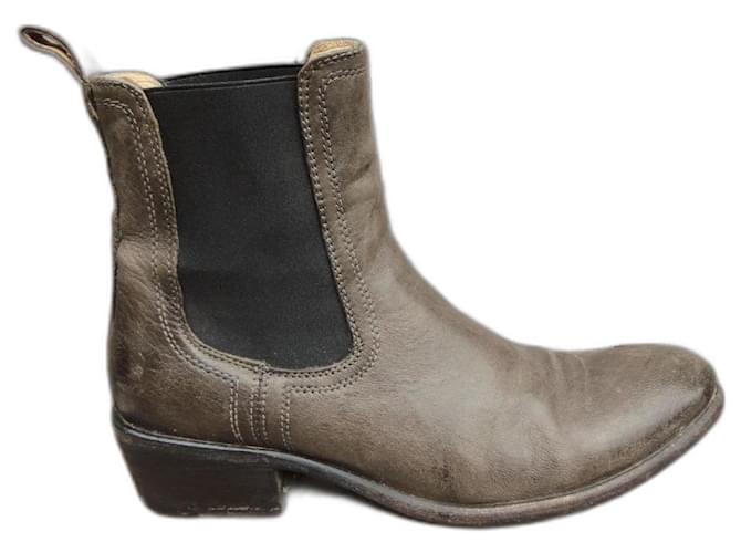 Frye p boots 39,5 Khaki Leather  ref.834758