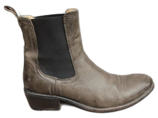Frye Leder Stiefeletten Khaki 39,5