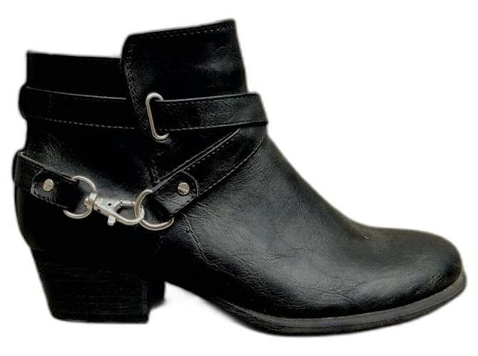 Autre Marque boots vegan Unisa p 37 Simili cuir Noir  ref.834759