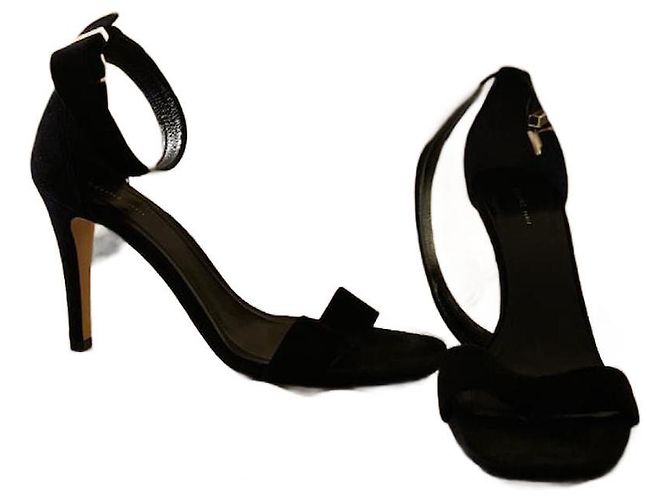Céline Black Suede Sandals