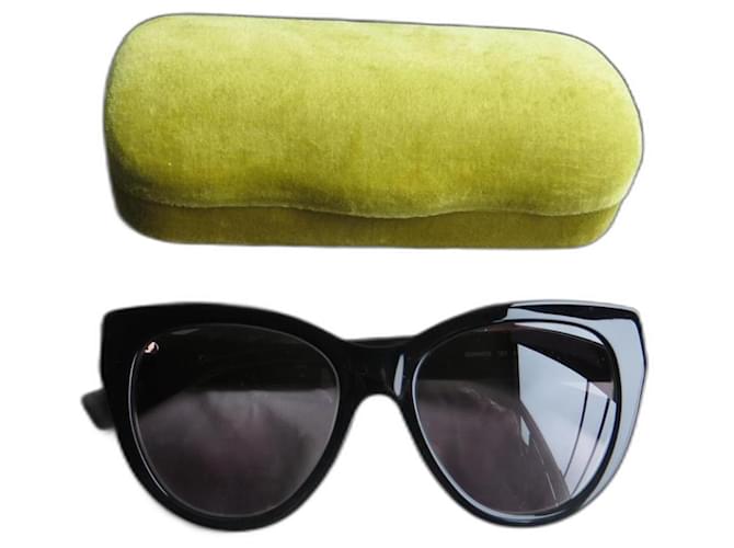 lunettes de soleil Gucci Acetate Noir  ref.834851