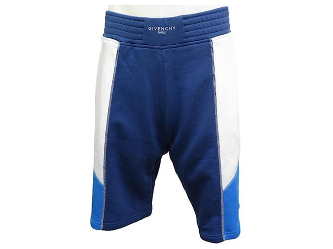 NEW GIVENCHY SHORTS MEN BM50CK30AF T40 M IN BLUE AND WHITE COTTON NEW  ref.835069