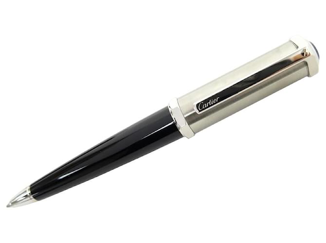 NEW CARTIER SANTOS DUMONT OP BALLPOINT PEN000053 BLACK BOX