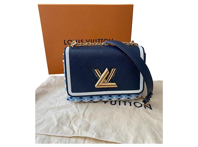 Twist Louis Vuitton Torcer Azul Cuero  ref.835138