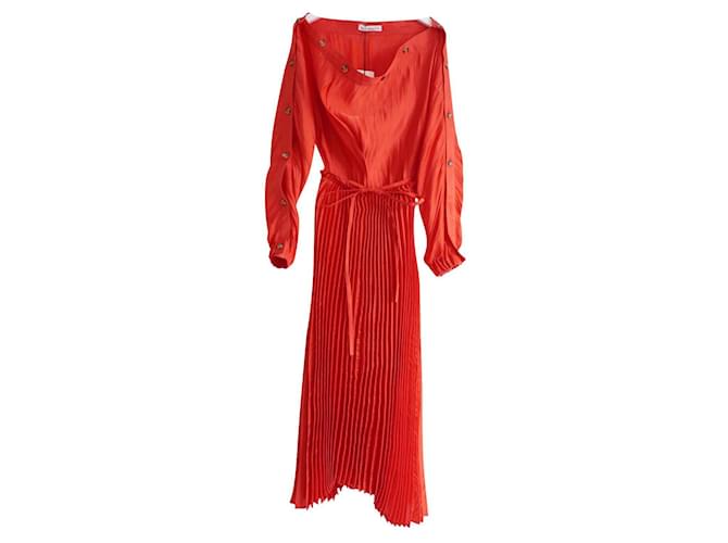 robe Rejina Pyo Elise Polyester Rouge  ref.835149