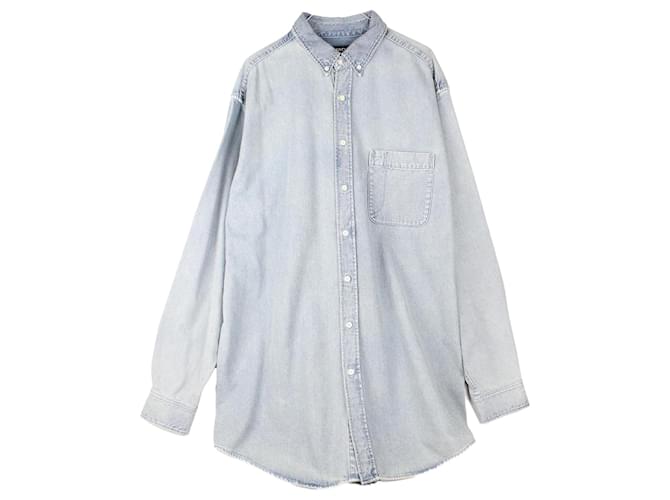BALENCIAGA Robes T.fr 42 cotton Coton Bleu  ref.835172
