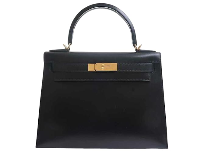 Hermès hermes kelly Black Leather  ref.835189
