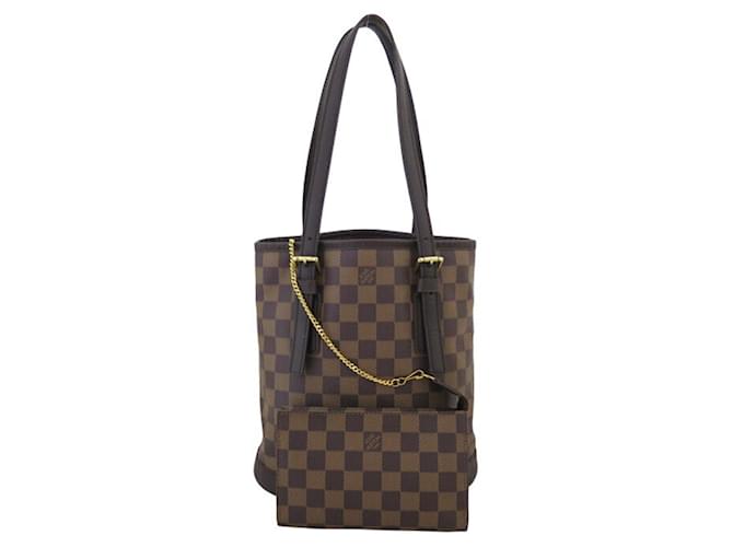 Louis Vuitton Bucket Brown Cloth  ref.835252