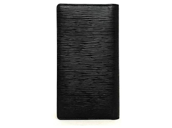Louis Vuitton Portefeuille Brazza Black Leather  ref.835501