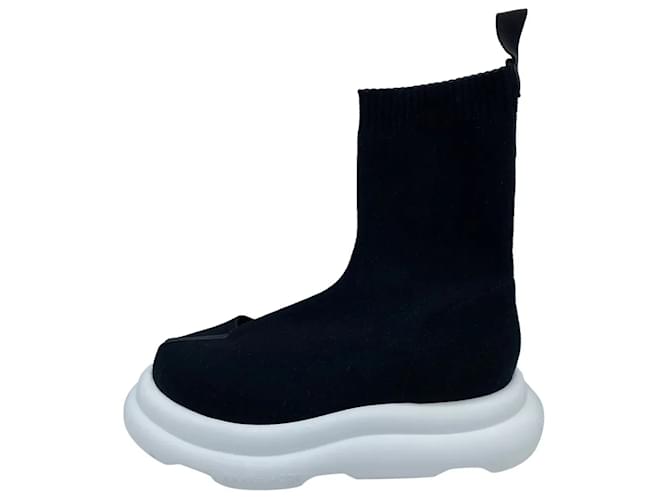 Autre Marque NON SIGNE / UNSIGNED  Ankle boots T.eu 39 cloth Black  ref.836781