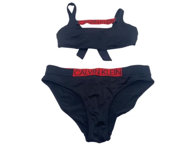 CALVIN KLEIN  Swimwear T.International S Polyester Black  ref.836853