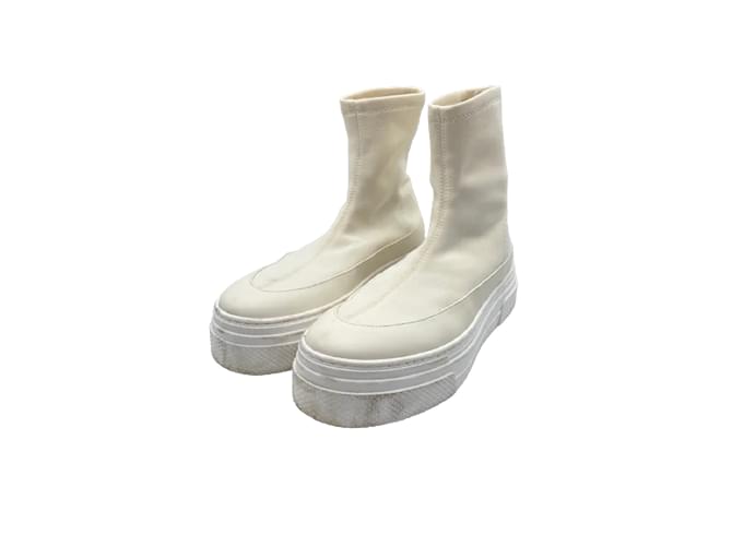 KHAITE  Boots T.eu 39 Leather Cream  ref.836913