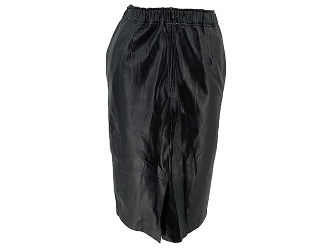 Céline CELINE  Skirts T.fr 36 Leather Black  ref.836935