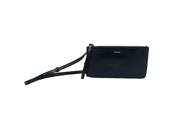 Autre Marque BASSIKE  Clutch bags T.  Leather Black  ref.836977