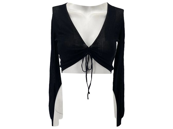 Autre Marque DEVON WINSDOR Tops T.Internacional XS Viscose Preto