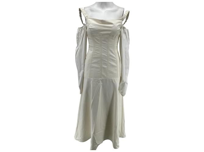 ELLERY Robes T.fr 40 cotton Coton Blanc  ref.837035