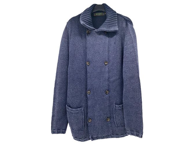 ETRO Pulls & sweats T.International M Laine Bleu Marine