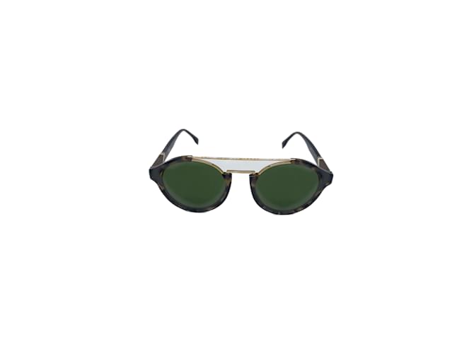 Óculos de sol FENDI T.  metal Marrom  ref.837166