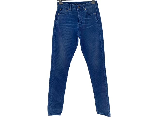 SAINT LAURENT  Jeans T.US 27 cotton Blue  ref.837175