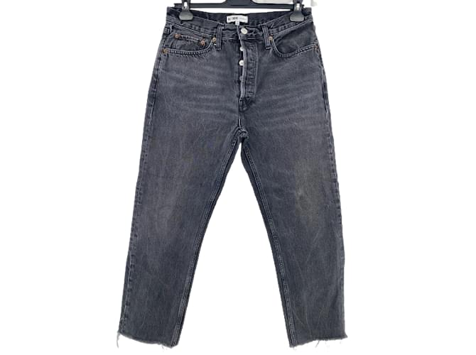 Autre Marque AGOLDE Jeans T.US 29 cotton Grigio Cotone  ref.837178