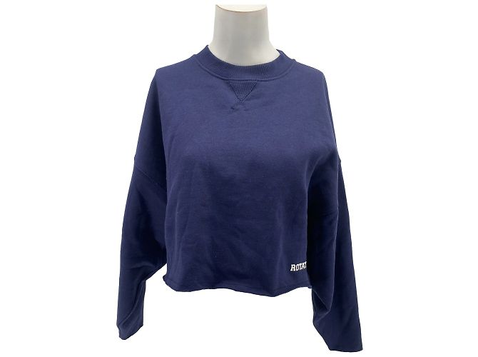 ROTATE Strickwaren T.Internationale S-Baumwolle Marineblau 