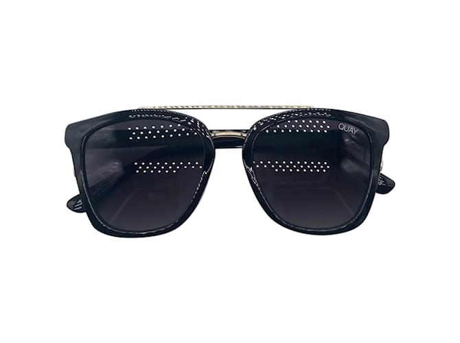 Autre Marque QUAY AUSTRALIA Sonnenbrille T.  Plastik Schwarz Kunststoff  ref.837251