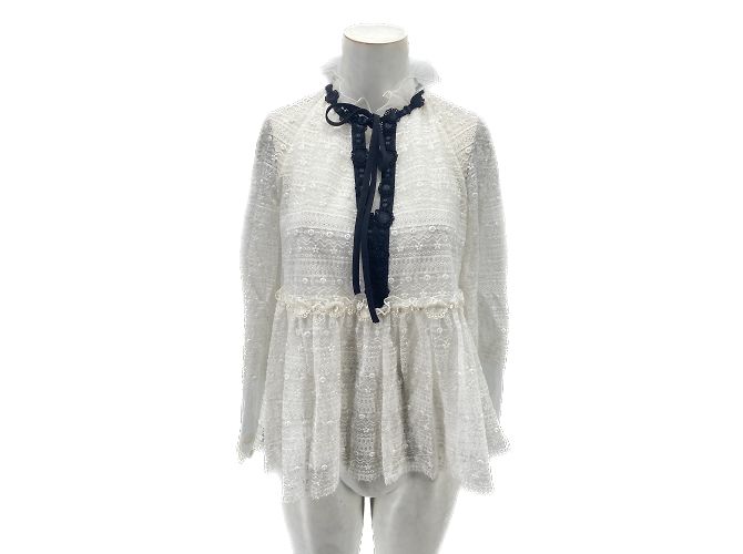 Giambattista Valli Giamba tops T.FR 40 Polyester Weiß