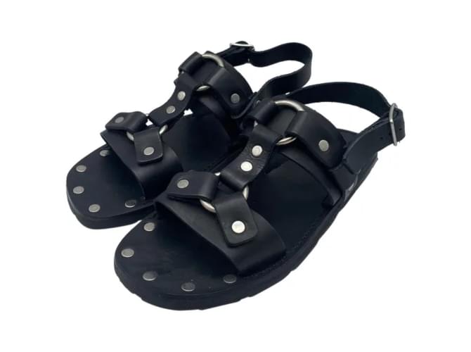 RE/DONE  Sandals T.eu 38 Leather Black  ref.837566